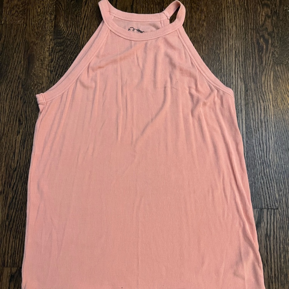 art class pink high neck shirt